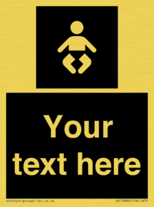 Custom information: black panel baby change